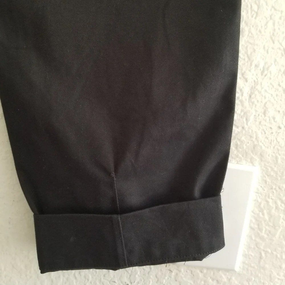 Golden Goose High Rise Tapered Leg Chino Pants Size S Small Black - Picture 11 of 11